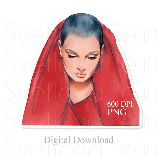Sinead, SOC, Digital STICKER, PNG, INSTANT Download