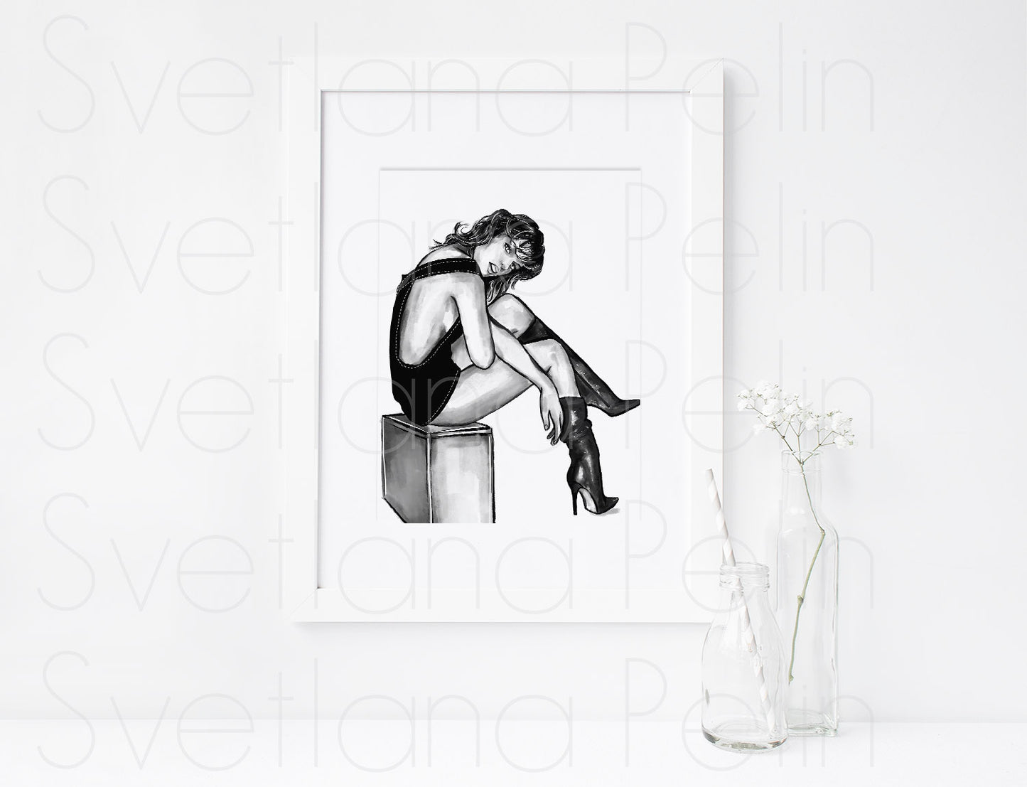 Milla Jovovich, ART PRINT Signed by Artist (Copy)