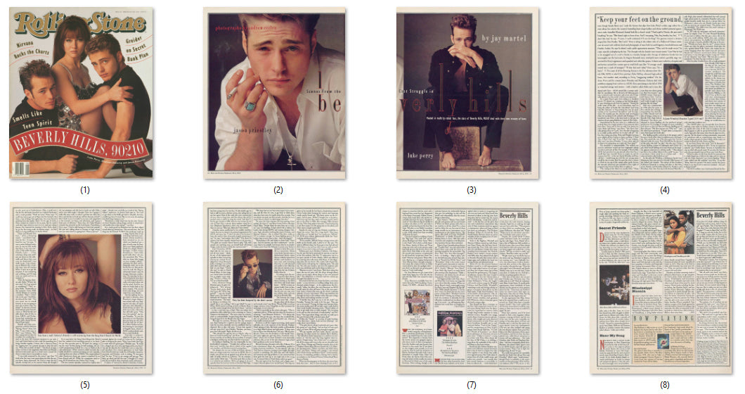 Beverly Hills, Jason Priestley, Shannen Doherty, Luke Perry, Tori Spelling, ENG magazine, Cover, DIGITAL LISTING, Instant Download