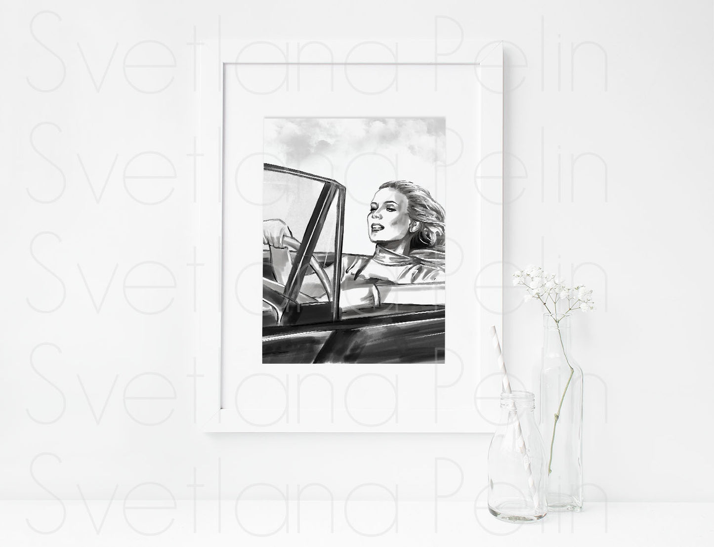 Grace Kelly, To Catch a Thief, ART PRINT Signed by Artist