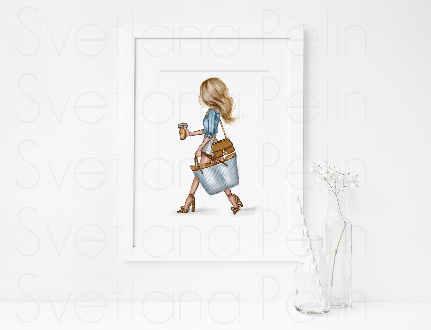 Fashion Girl, Printable Art, INSTANT DOWNLOAD