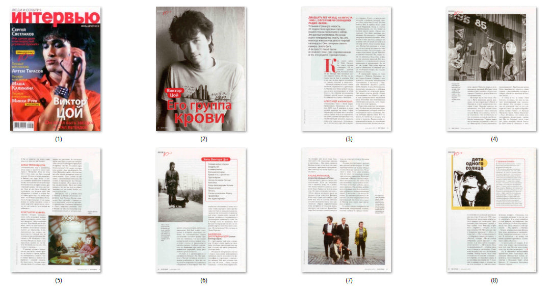 Viktor Tsoi, Russian magazine, Cover, DIGITAL LISTING, Instant Download