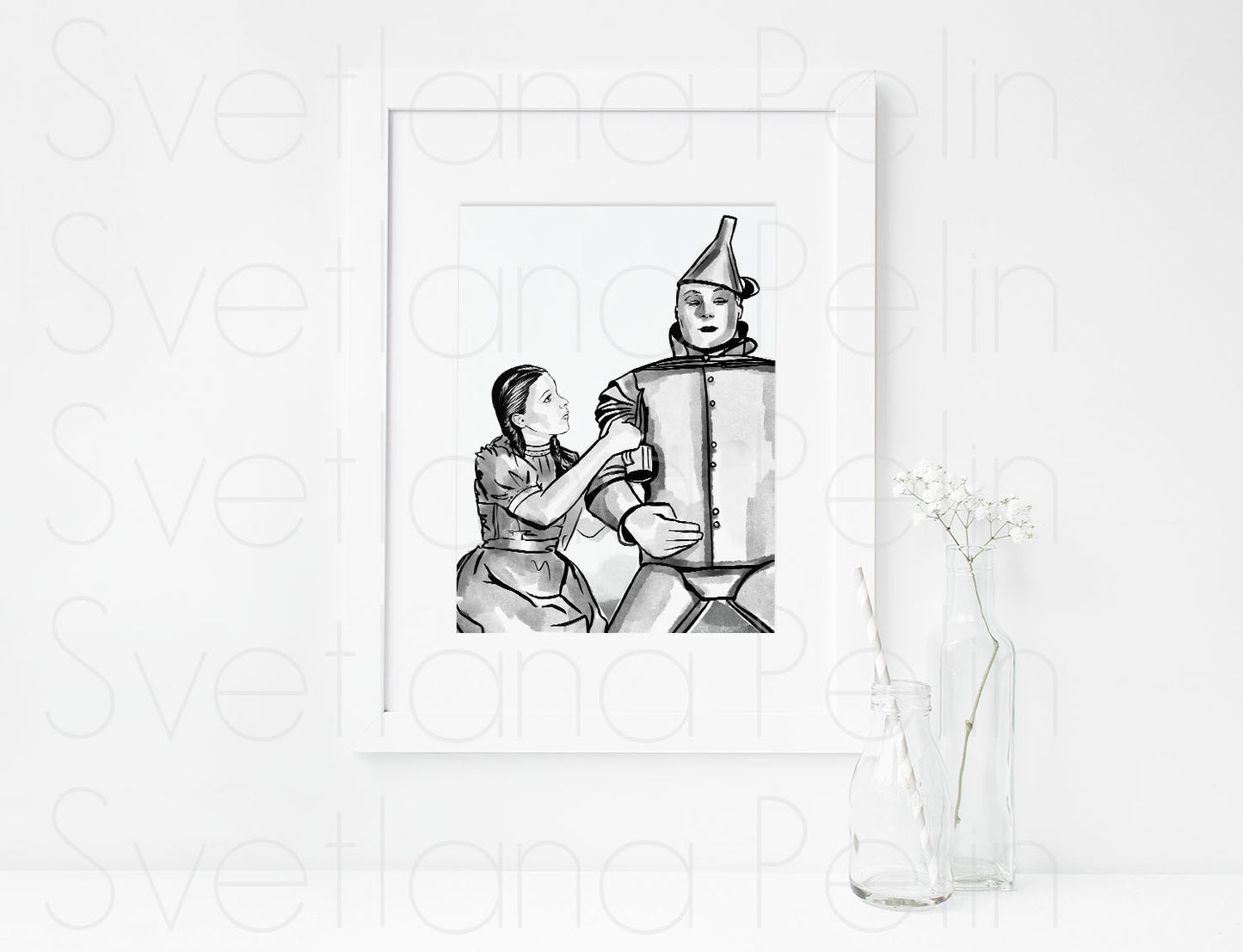 Judy Garland, Dorothy Gale, The Wizard of Oz, ART PRINT Signed by Artist
