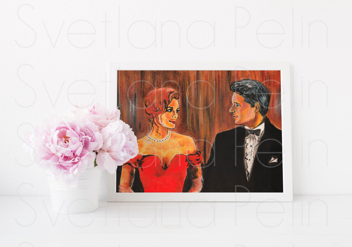 Julia Roberts, Richard Gere, Pretty Woman, Opera, ORIGINAL Oil Painting, Artwork by Svetlana Pelin