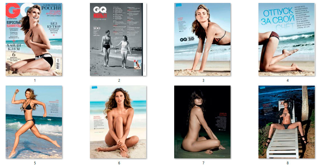 Heidi Klum, Russian magazine, Cover, DIGITAL LISTING, Instant Download