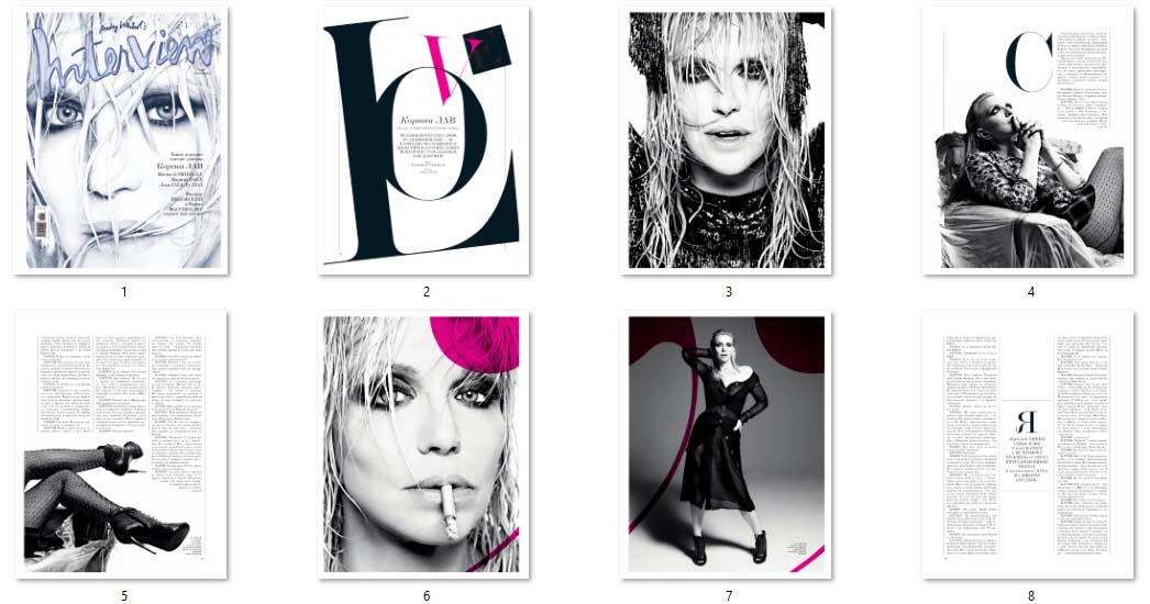Courtney Love, Russian magazine, Cover, DIGITAL LISTING, Instant Download