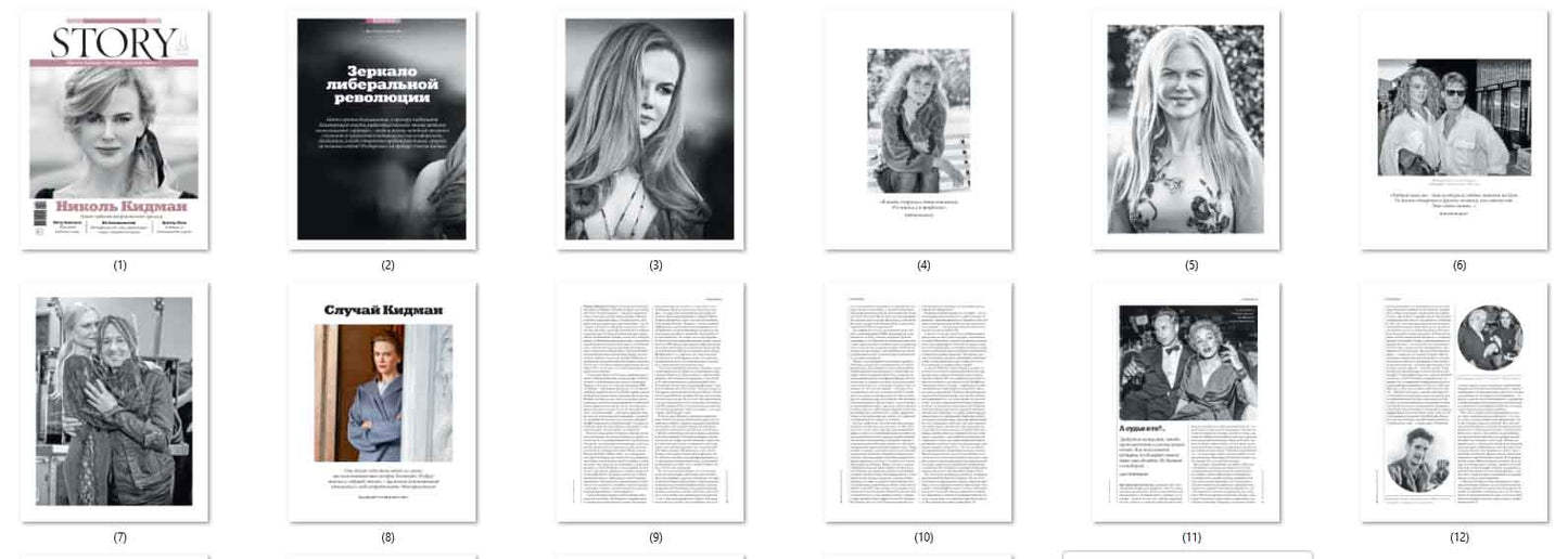 Nicole Kidman, Russian magazine, Cover, DIGITAL LISTING, Instant Download