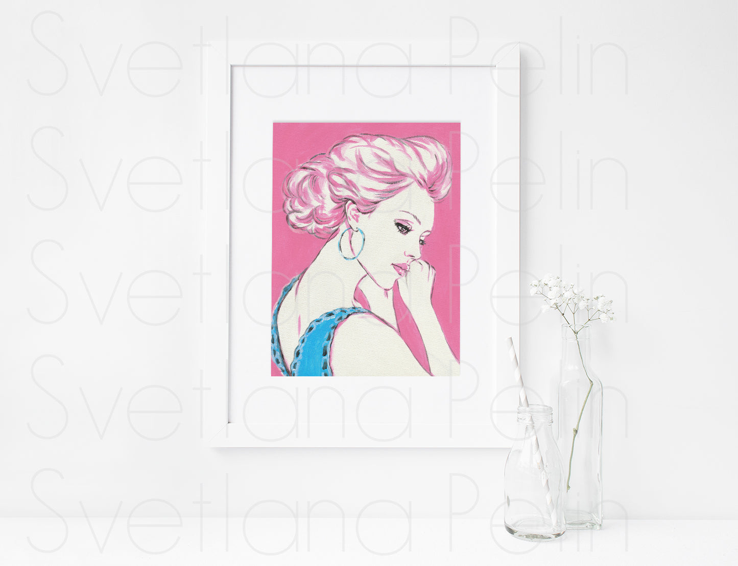 Jessica Alba, ART PRINT Signed by Artist