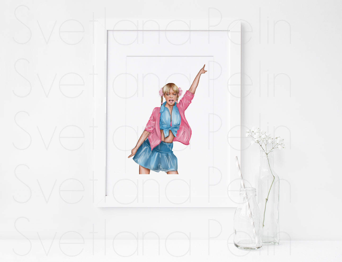 Britney Spears, BS, Oops!...I Did It Again, ART PRINT Signed by Artist