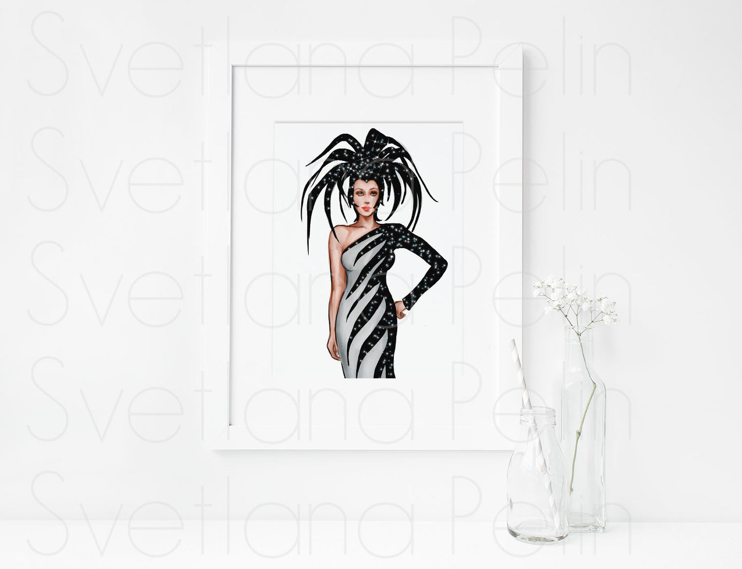 Cher, ART PRINT Signed by Artist