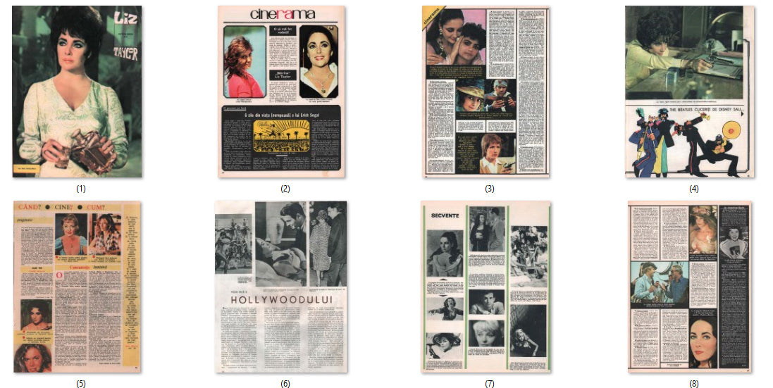 Elizabeth Taylor, Romanian magazine, Cover, DIGITAL LISTING, Instant Download