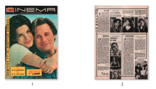 Sandra Bullock, Bill Pullman, Romanian magazine, Cover, DIGITAL LISTING, Instant Download