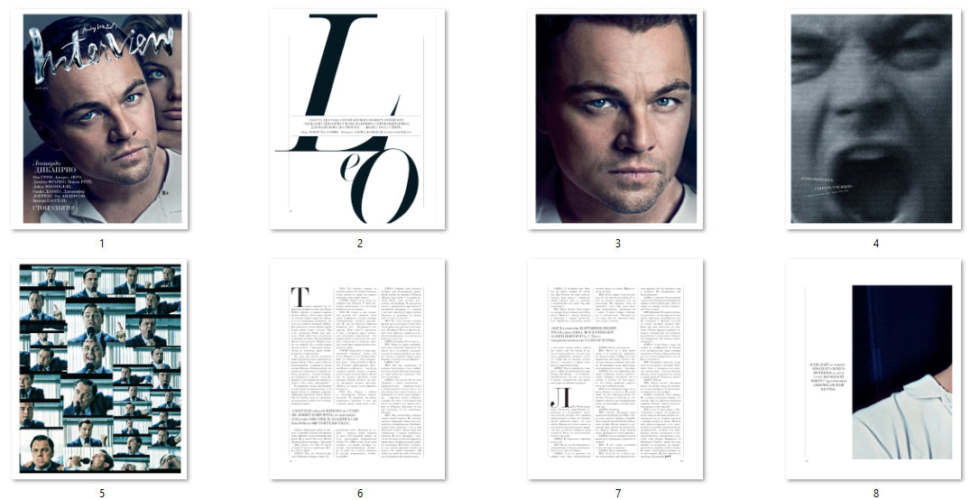 Leonardo DiCaprio, Margot Robbie, Russian magazine, Cover, DIGITAL LISTING, Instant Download