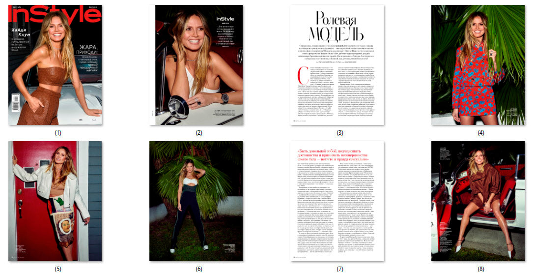 Heidi Klum, Russian magazine, Cover, DIGITAL LISTING, Instant Download