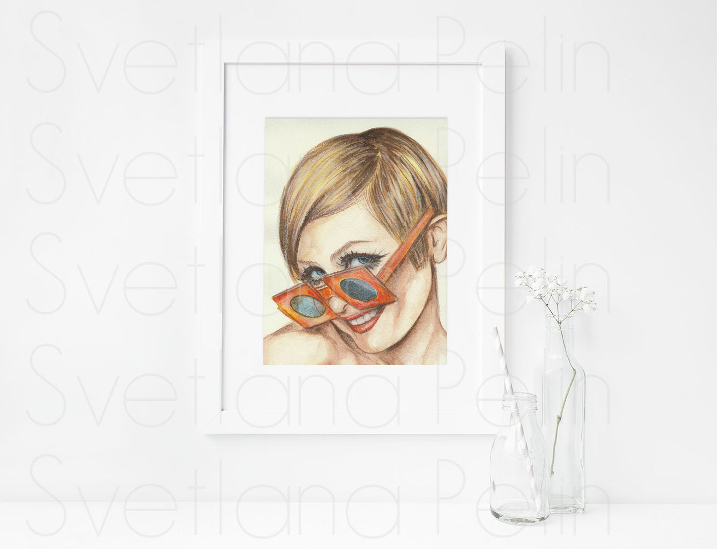 Twiggy, ART PRINT Signed by Artist