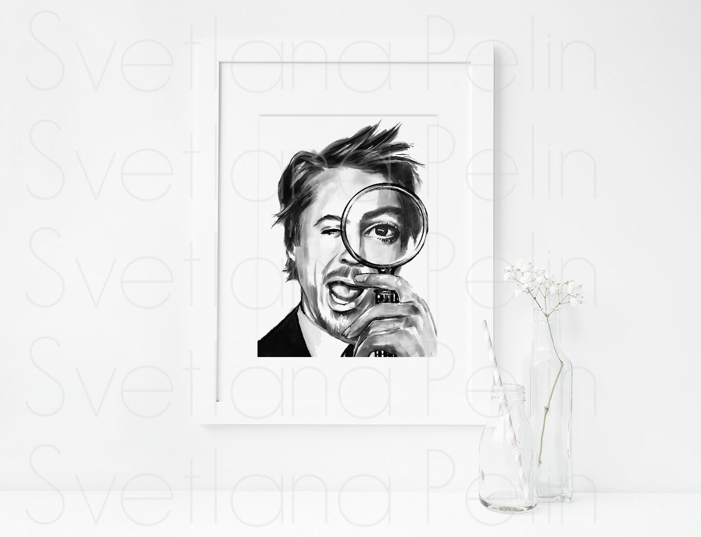 Robert Downey Jr., ART PRINT Signed by Artist