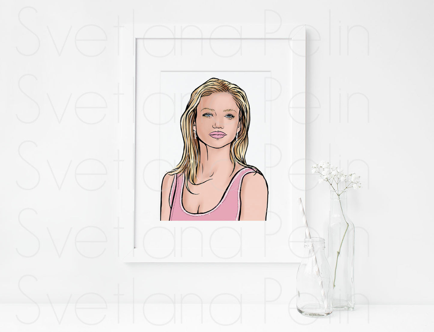 Cameron Diaz, ART PRINT Signed by Artist