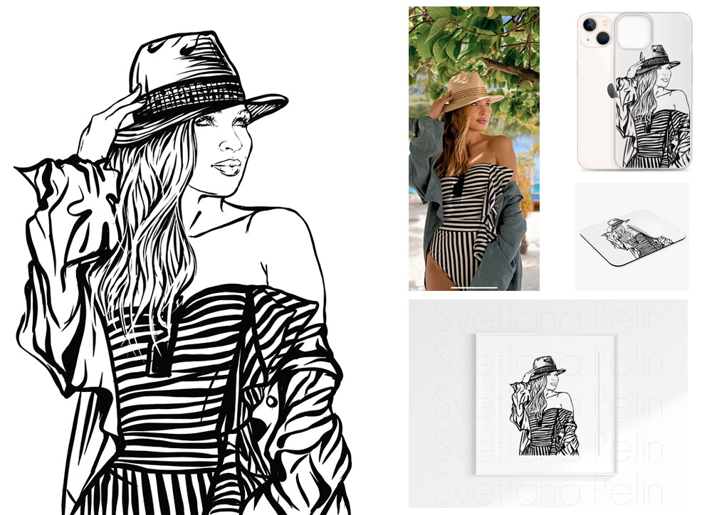Sketch, Art Commission, Custom iPad Drawing, Digital Artwork, Personalized portrait