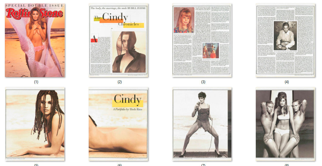 Cindy Crawford, ENG magazine, Cover, DIGITAL LISTING, Instant Download