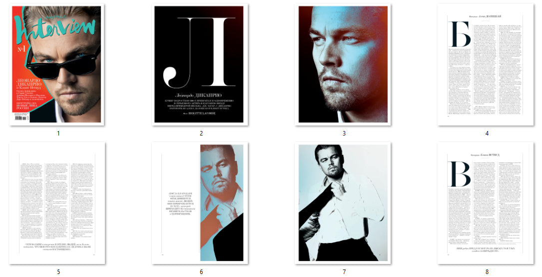 Leonardo DiCaprio, Russian magazine, Cover, DIGITAL LISTING, Instant Download
