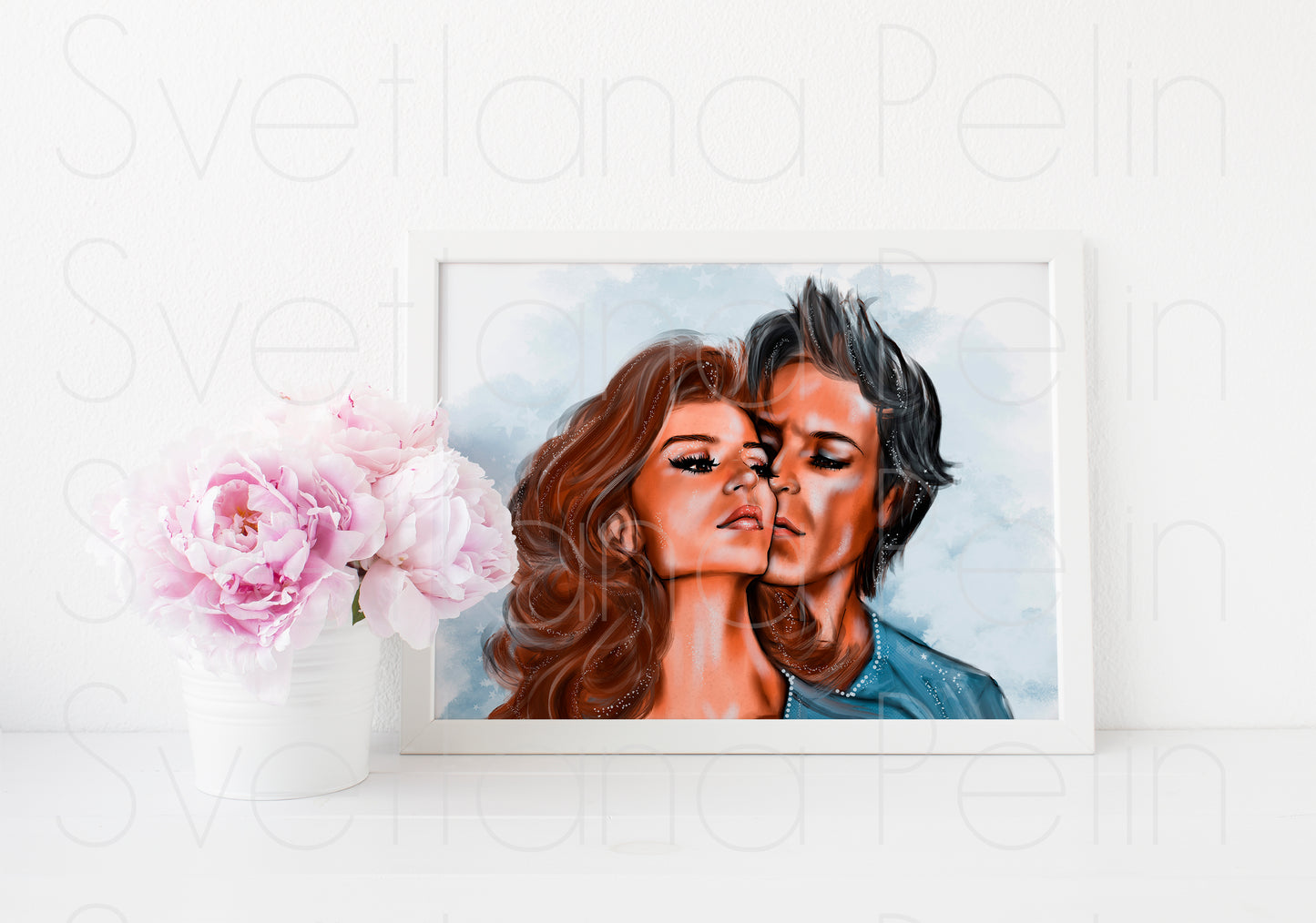 The Thorn Birds, Richard Chamberlain, Rachel Ward, ART PRINT Signed by Artist