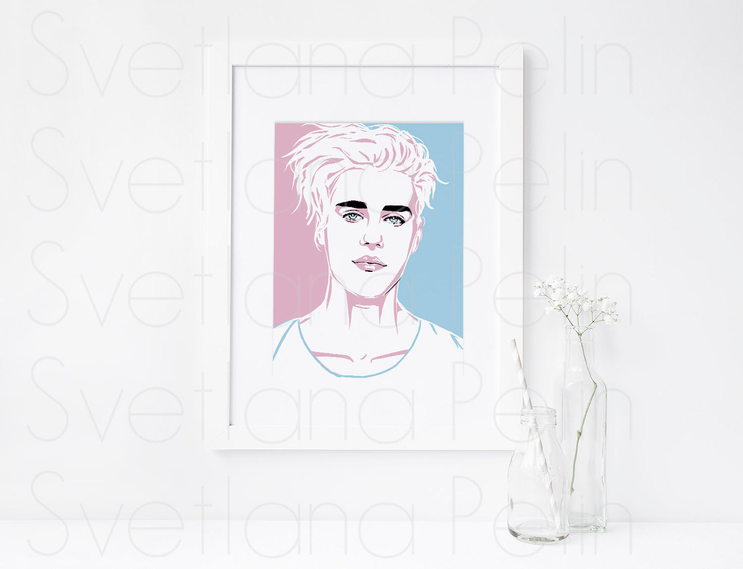 Justin Bieber, ART PRINT Signed by Artist