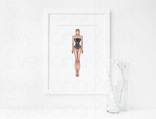 Margot Robbie, ART PRINT Signed by Artist