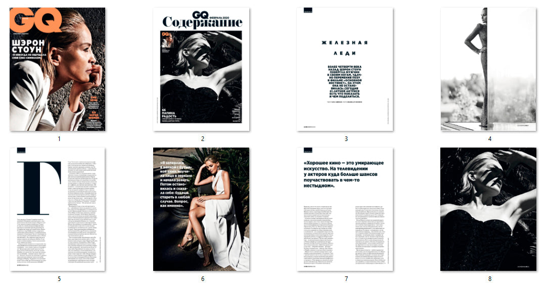 Sharon Stone, Russian magazine, Cover, DIGITAL LISTING, Instant Downloady