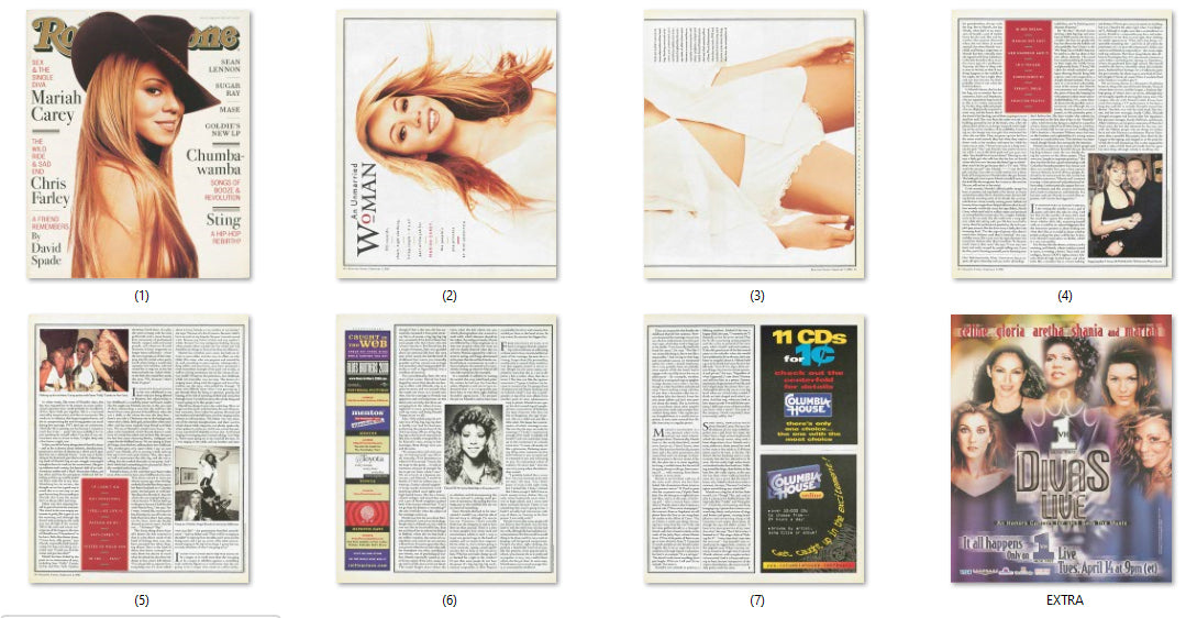 Mariah, MC, Rosanna Arquette, ENG magazine, Cover, DIGITAL LISTING, Instant Download