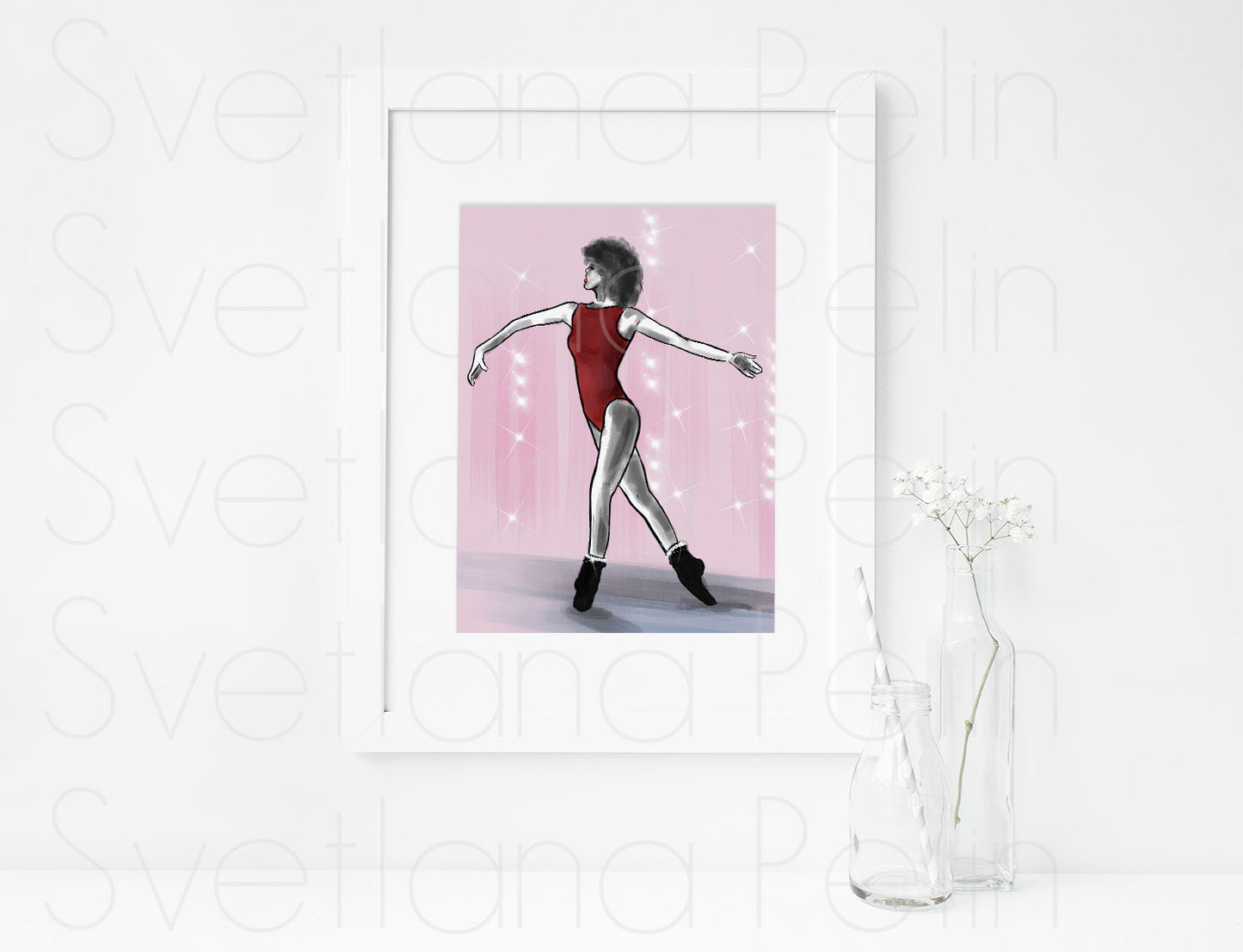 Jennifer Beals, Flashdance, ART PRINT Signed by Artist