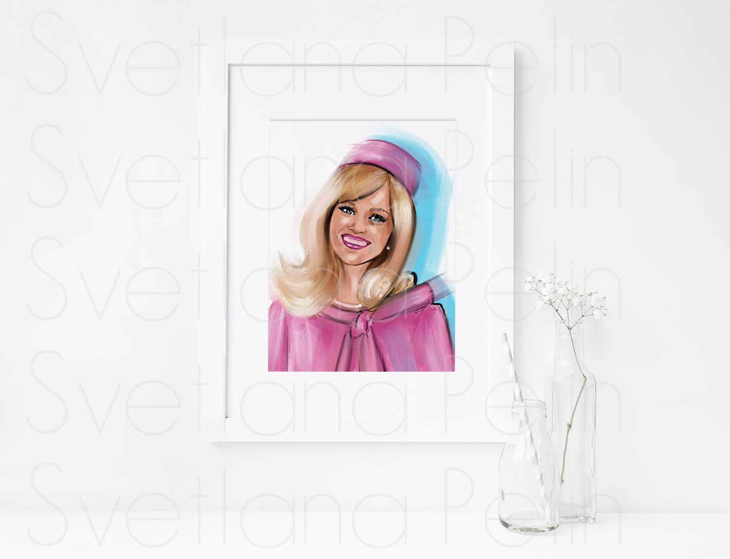 Reese Witherspoon, Elle Woods, Legally Blonde, ART PRINT Signed by Artist