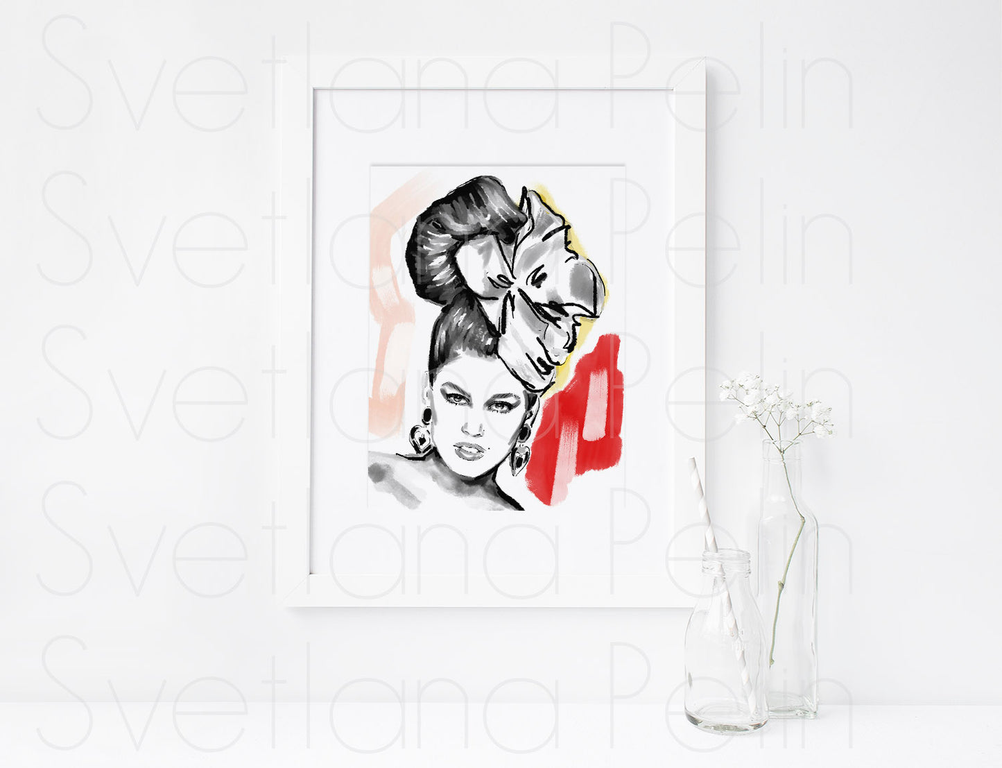 Cindy Crawford, ART PRINT Signed by Artist