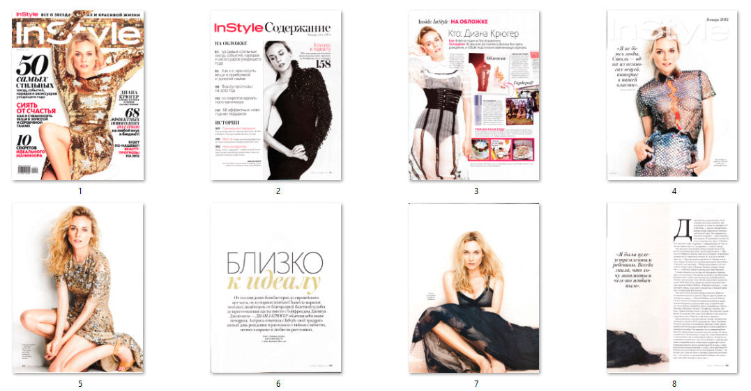 Diane Kruger, Russian magazine, Cover, DIGITAL LISTING, Instant Download