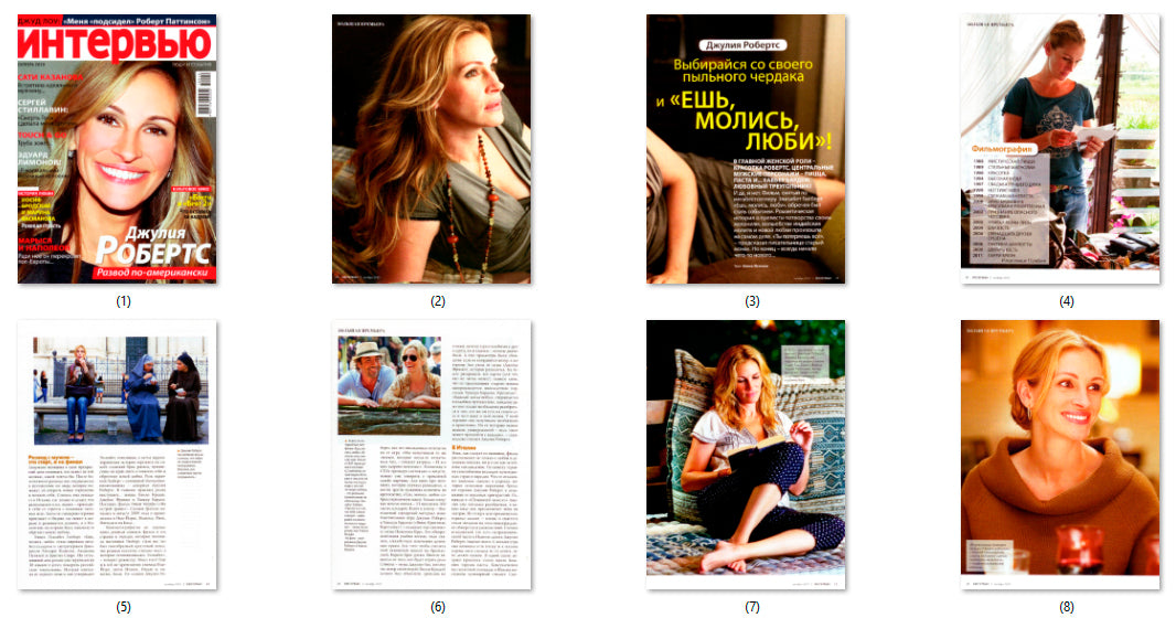 Julia Roberts, Russian magazine, Cover, DIGITAL LISTING, Instant Download