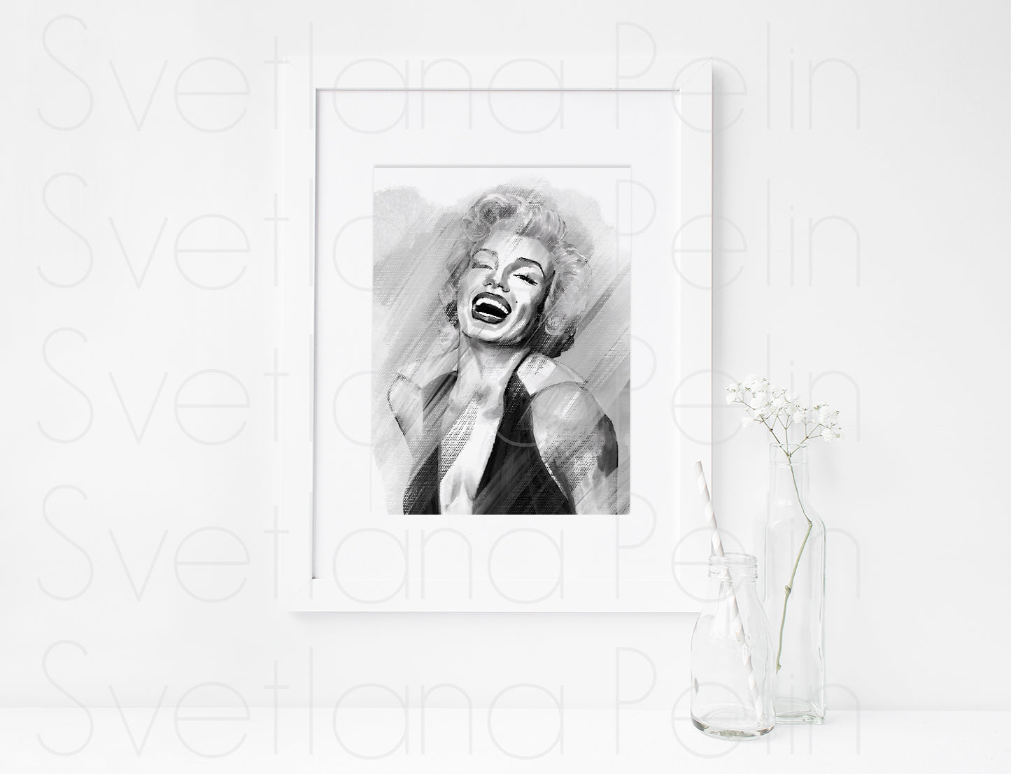 Marilyn Monroe, Miss America Pageant Parade, Smile, ART PRINT Signed by Artist