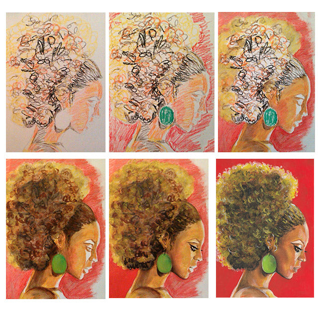 Beyonce Knowles, BK, ORIGINAL Oil Painting, Artwork by Svetlana Pelin