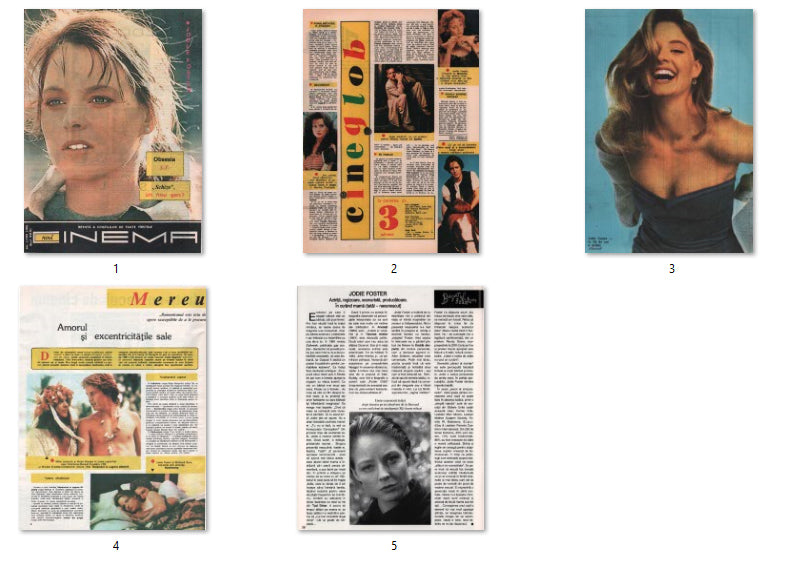 Jodie Foster, Romanian magazine, Cover, DIGITAL LISTING, Instant Downloady