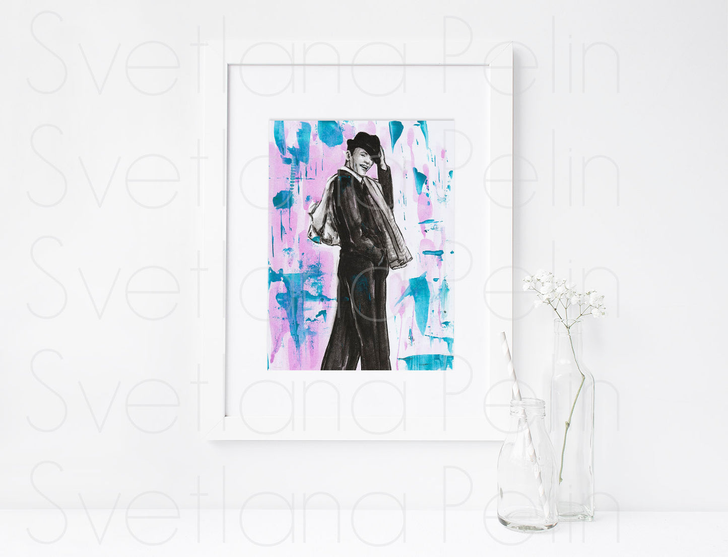 Frank Sinatra, ART PRINT Signed by Artist