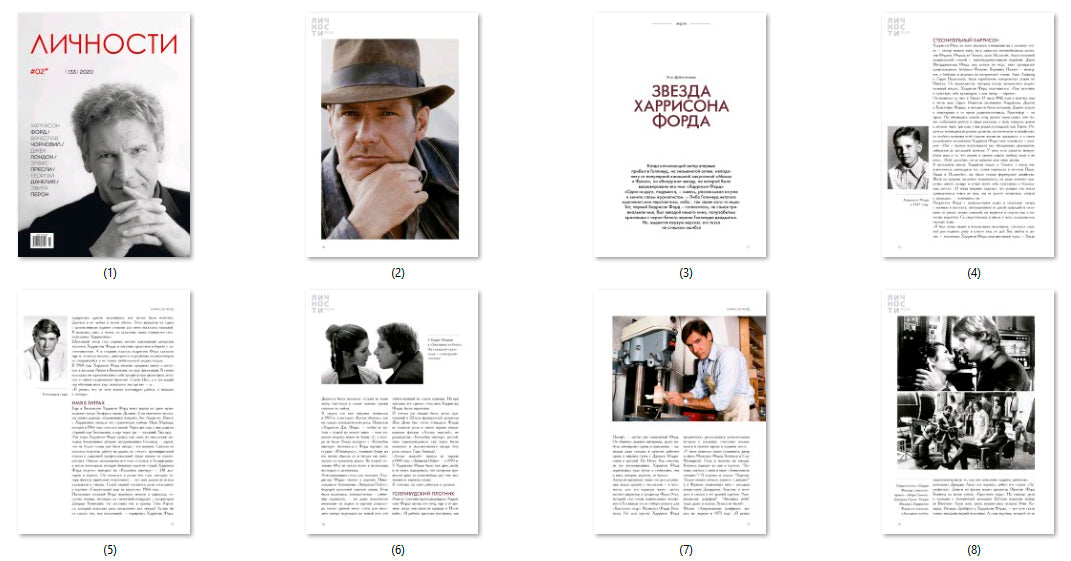 Harrison Ford, Russian magazine, Cover, DIGITAL LISTING, Instant Download