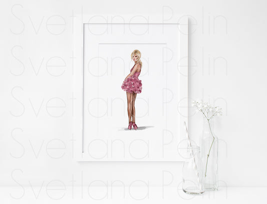 Kate Moss, ART PRINT Signed by Artist