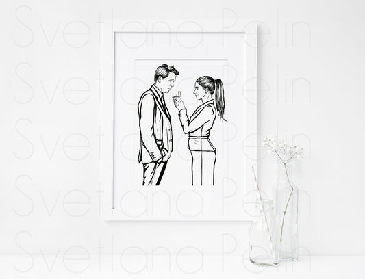 Ryan Reynolds, Sandra Bullock, The Proposal, ART PRINT Signed by Artist