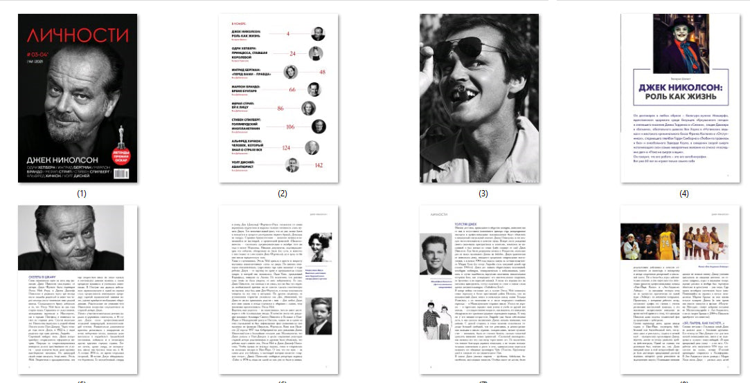 Jack Nicholson, Russian magazine, Cover, DIGITAL LISTING, Instant Download