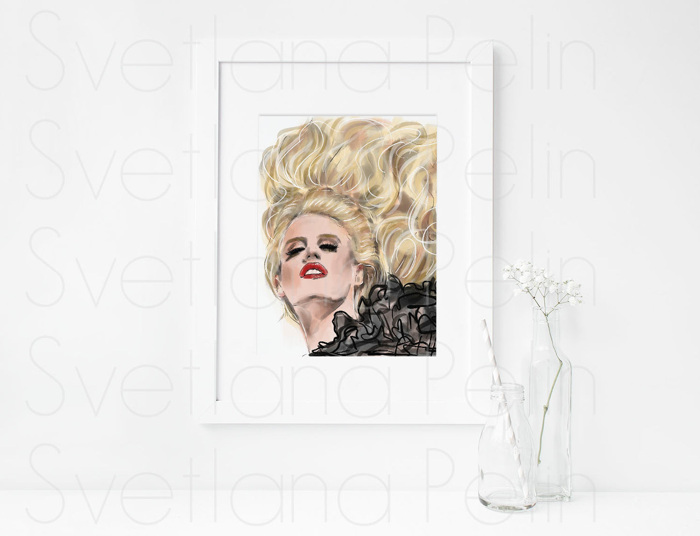 Daryl Hannah, ART PRINT Signed by Artist