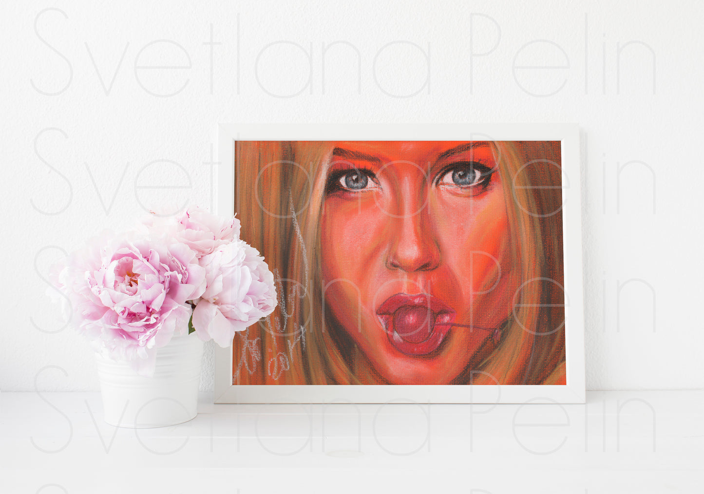 Jennifer Aniston, ORIGINAL Pastel drawing, Artwork by Svetlana Pelin