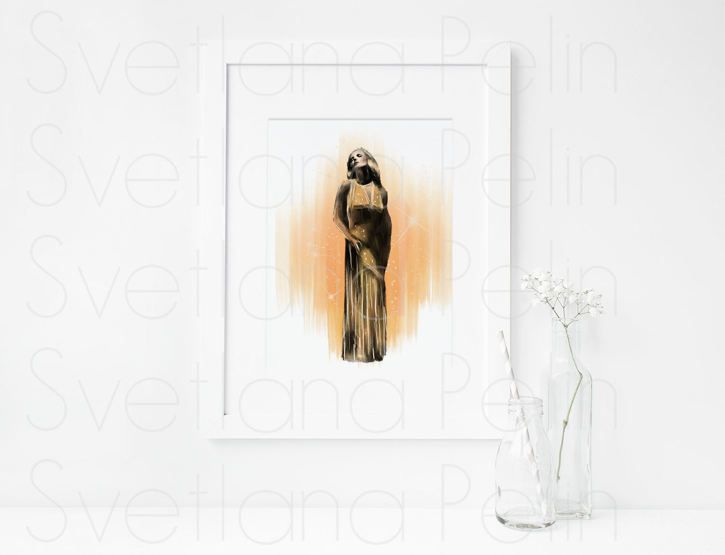 Carole Lombard, ART PRINT Signed by Artist