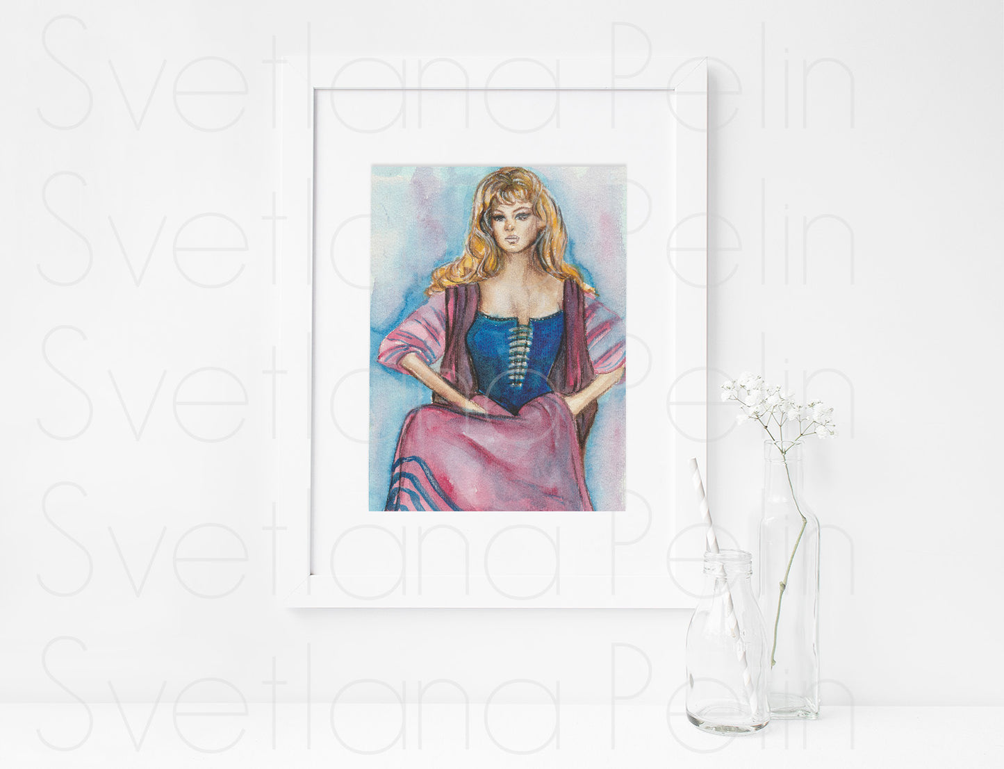 Michele Mercier, Angelique Marquise des Anges, ART PRINT Signed by Artist