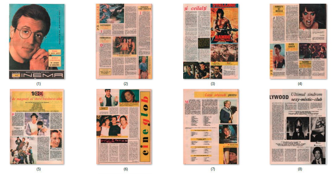 Sylvester Stallone, Romanian magazine, Cover, DIGITAL LISTING, Instant Download
