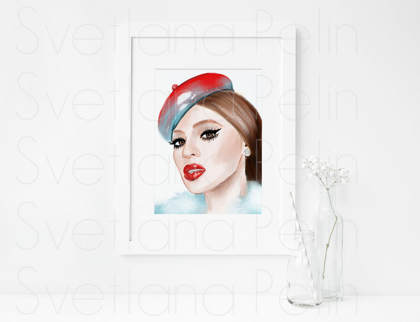 Beyonce Knowles, BK, ART PRINT Signed by Artist