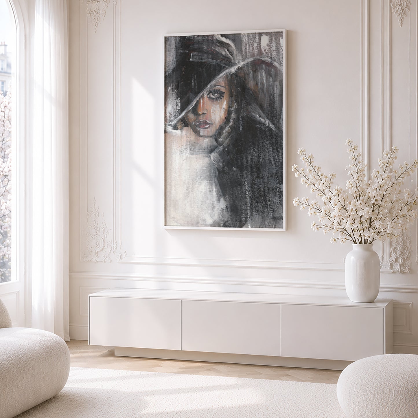 Twiggy. Museum Framed Print