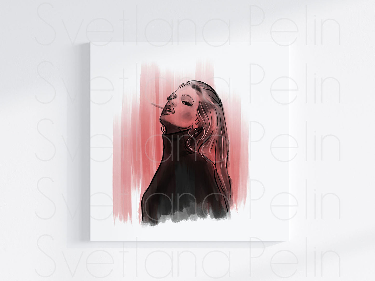 Smoking Model, INSTANT DOWNLOAD